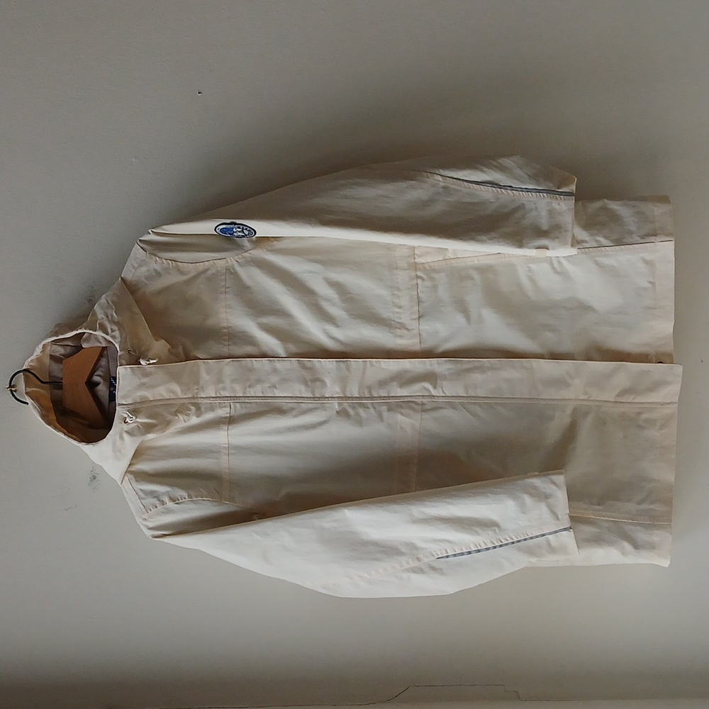 Lands' End Squall Rain Jacket Cream Women's Small